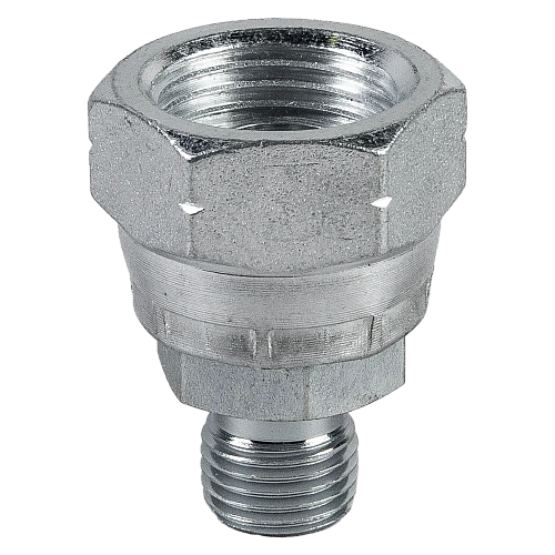 Соединитель (переходник) для шлангов 1/2"F (накидная гайка) х 1/4"M 