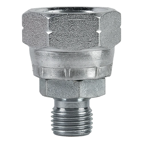 Соединитель (переходник) для шлангов 1/2"F (накидная гайка) х 1/4"M 