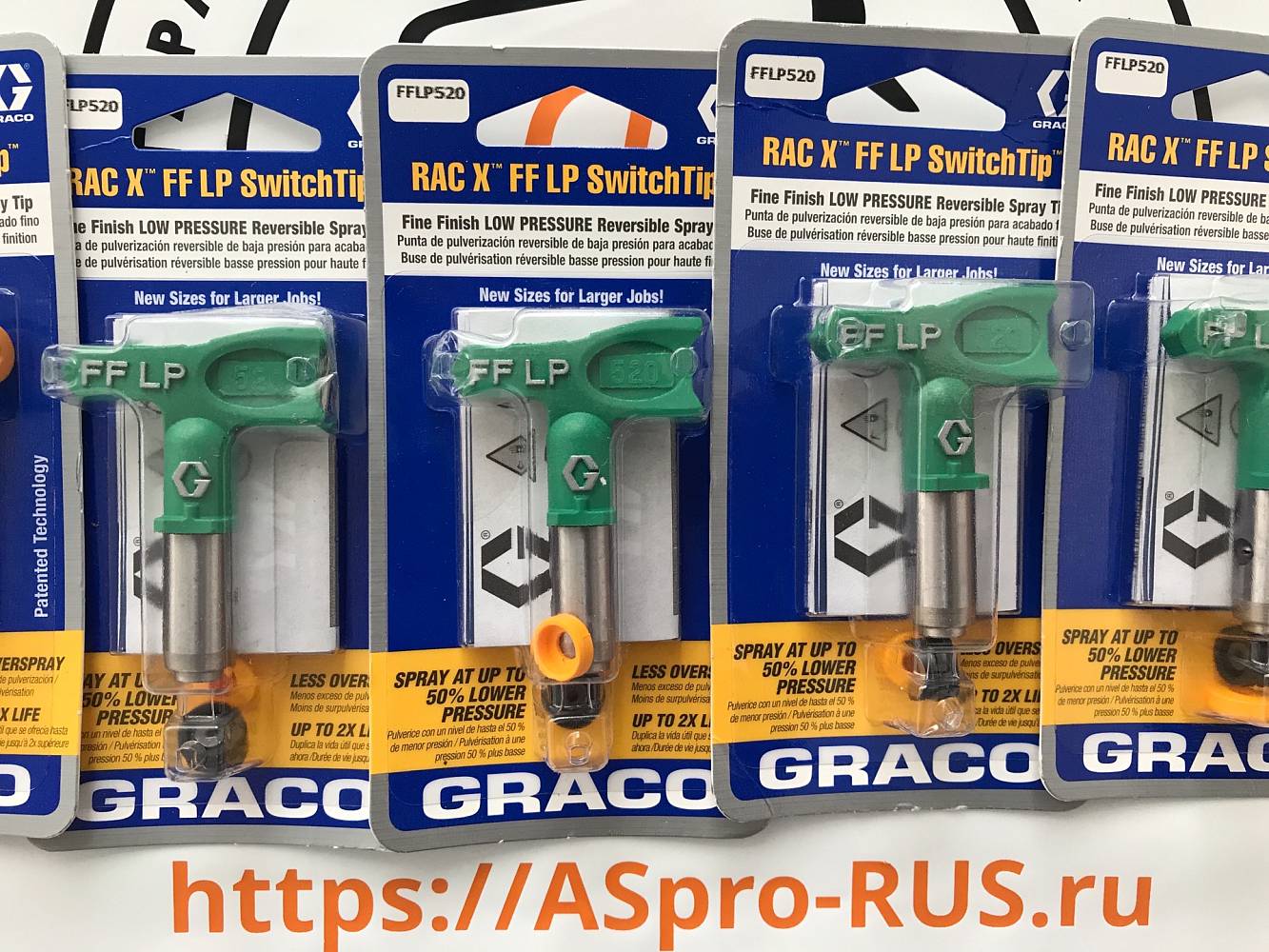 Сопло №520 Graco FF LP RAC X™ для безвоздушных краскопультов