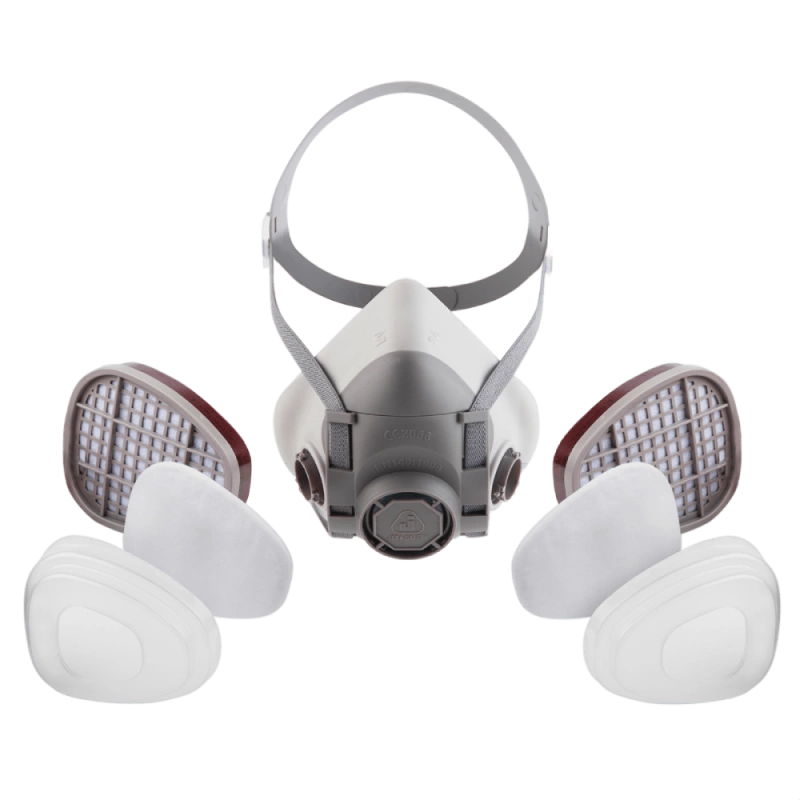 Jeta Safety J-SET 5500 размер М: полумаска, фильтры А1 (2шт), предфильтры Р2 (4шт), держатели (2шт)