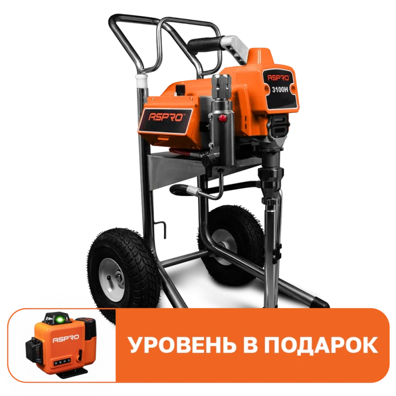 ASPRO 3100H + подарок  окрасочный аппарат (агрегат) поршневой для отделочных работ 