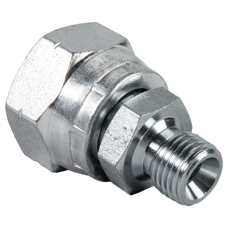 Соединитель (переходник) для шлангов 1/2"F (накидная гайка) х 1/4"M 