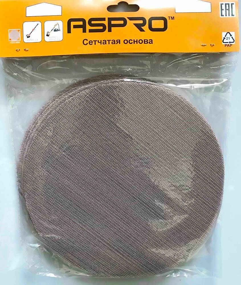 Шлифовальная бумага на сетчатой основе ASPRO 225x240
